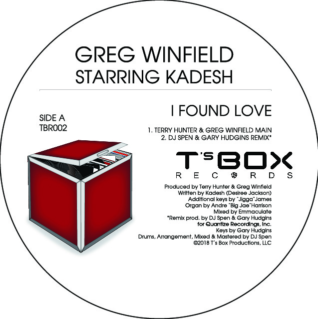 Greg Winfield ft Kadesh/I FOUND LOVE 12"