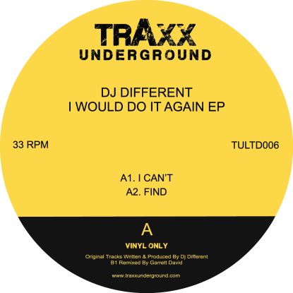 DJ Different/I WOULD DO IT AGAIN EP 12"