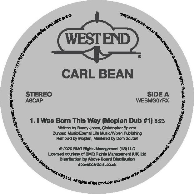 Carl Bean/I WAS BORN.. (MOPLEN DUBS) 12"