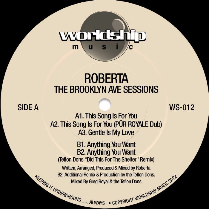 Roberta/THE BROOKLYN AVE SESSIONS 12"