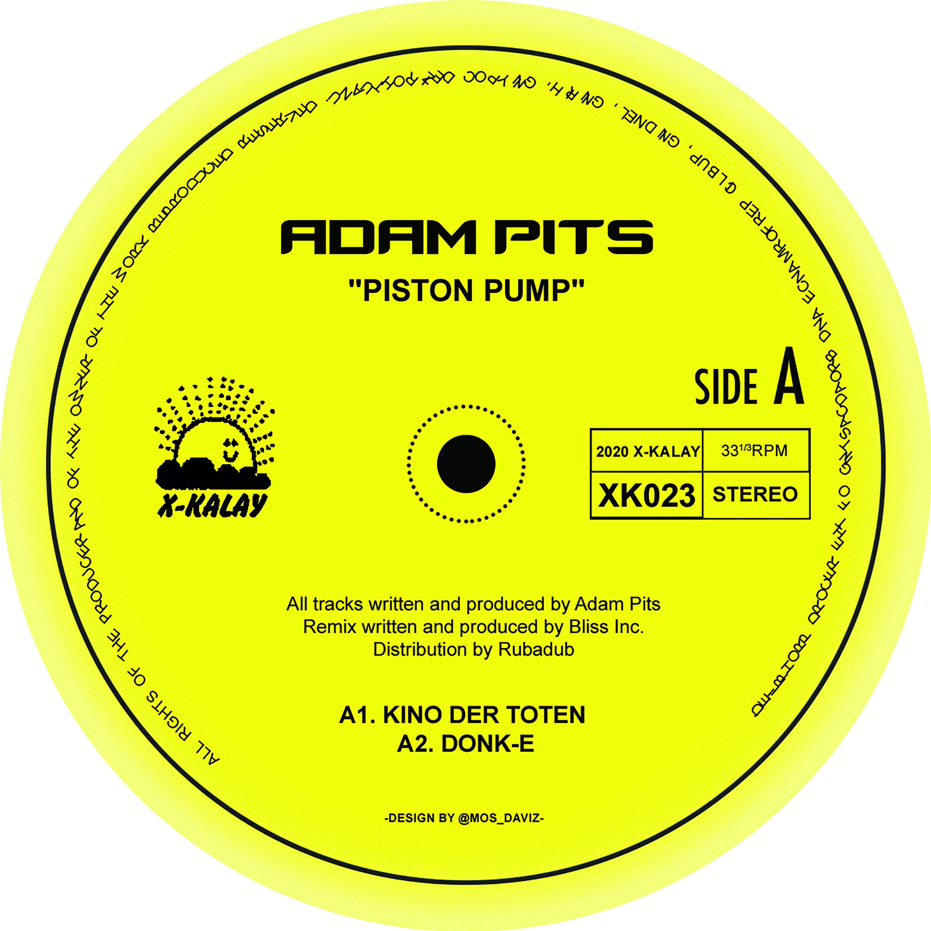 Adam Pits/PISTON PUMP (BLISS INC RX) 12"