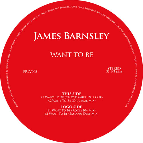 James Barnsley/WANT TO BE 12"