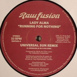 Lady Alma/RUNNING FOR NOTHING 12"