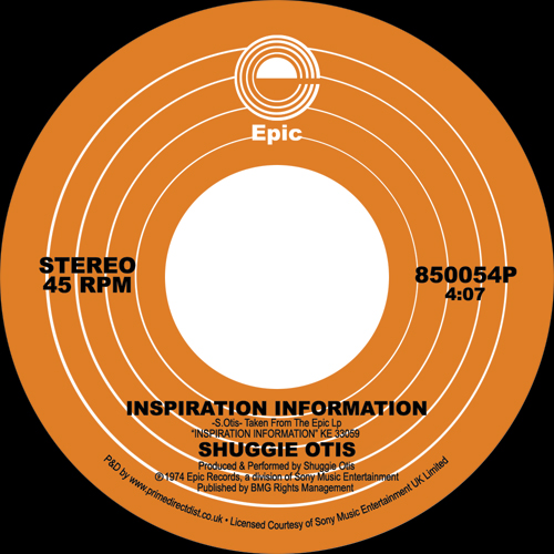 Shuggie Otis/INSPIRATION INFORMATION 7"