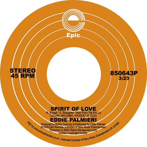 Eddie Palmieri/SPIRIT OF LOVE 7"