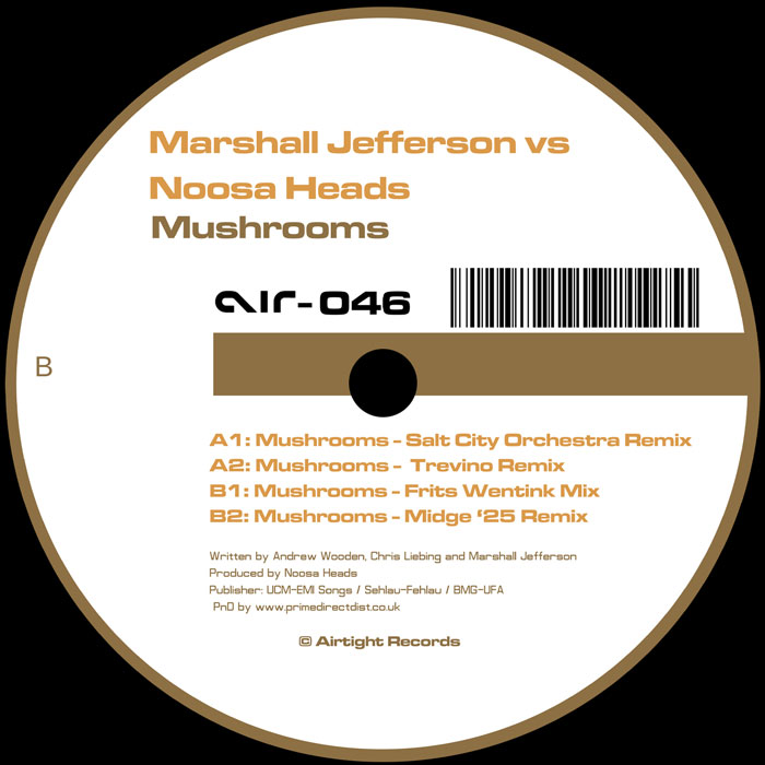 Marshall Jefferson/MUSHROOMS (2025) 12"