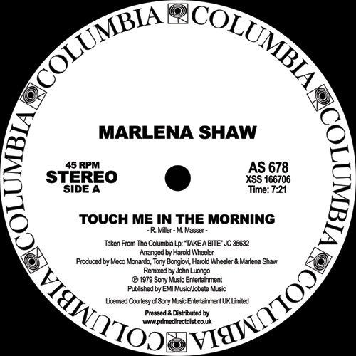 Marlena Shaw/TOUCH ME IN THE MORNING 12"