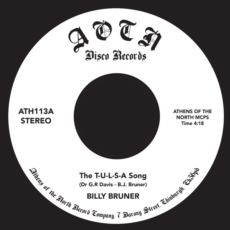 Billy Bruner/THE T-U-L-S-A SONG 7"