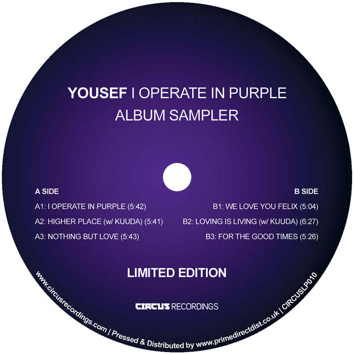 Yousef/I OPERATE IN PURPLE SAMPLER 12"