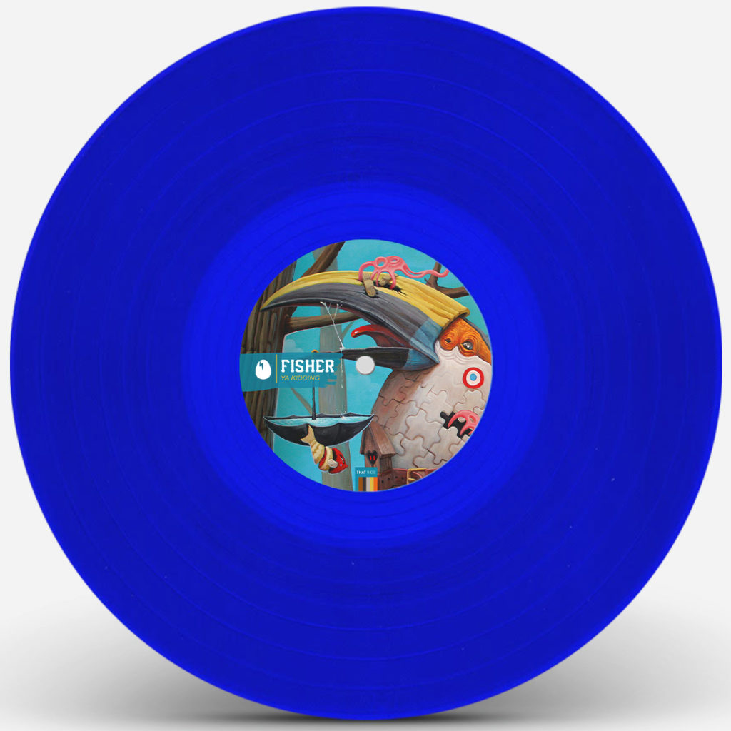 Fisher/YA KIDDING (BLUE VINYL) 12"