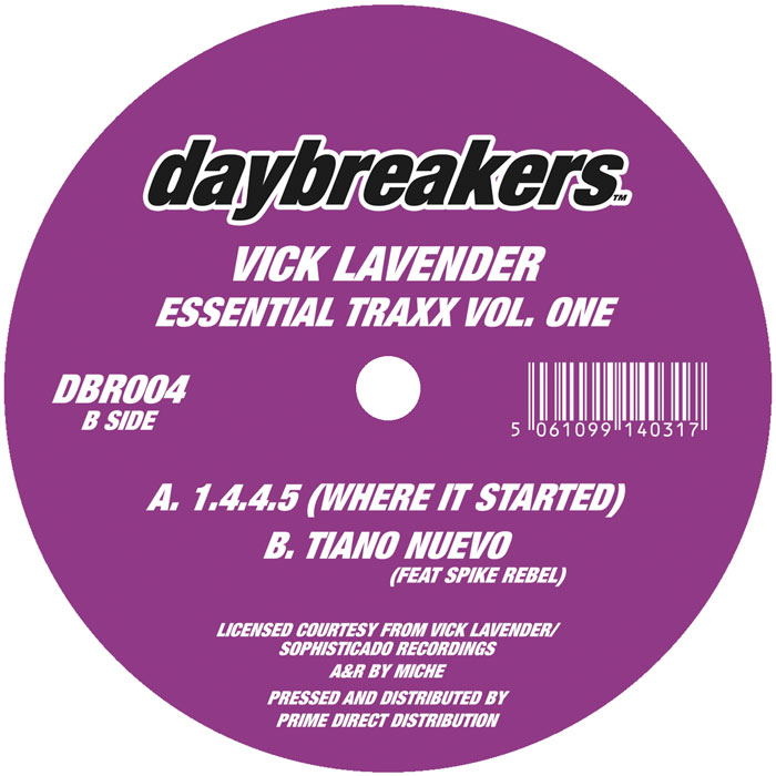 Vick Lavender/ESSENTIAL TRAXX VOL 1 12"