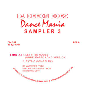 DJ Deeon/DOEZ DANCE MANIA SAMPLER 3 12"