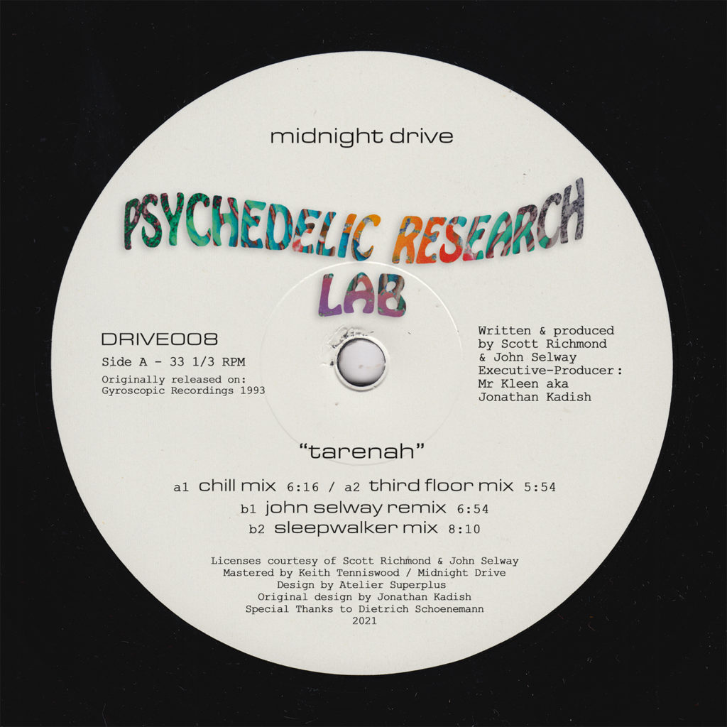Psychedelic Research Lab/TARENAH 12"