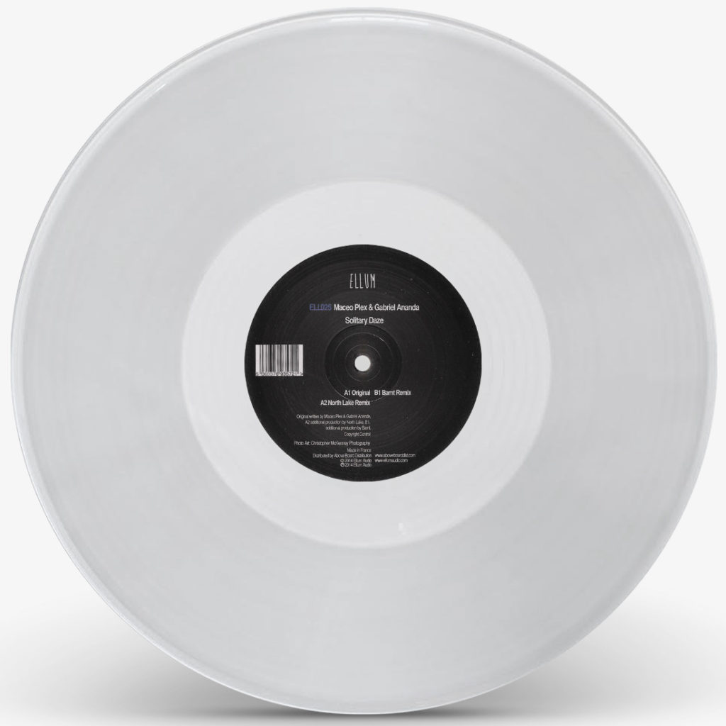 Maceo Plex/SOLITARY DAZE (CLEAR) 12"