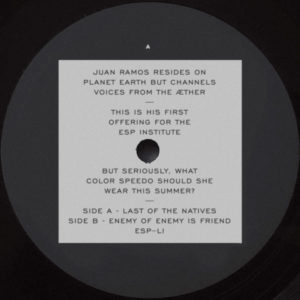 Juan Ramos/LAST OF THE NATIVES 12"