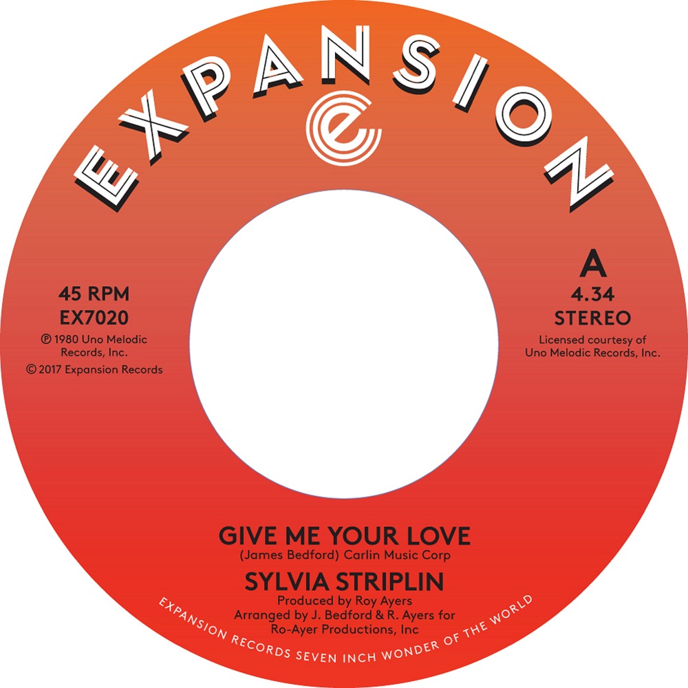 Sylvia Striplin/GIVE ME YOUR LOVE 7"