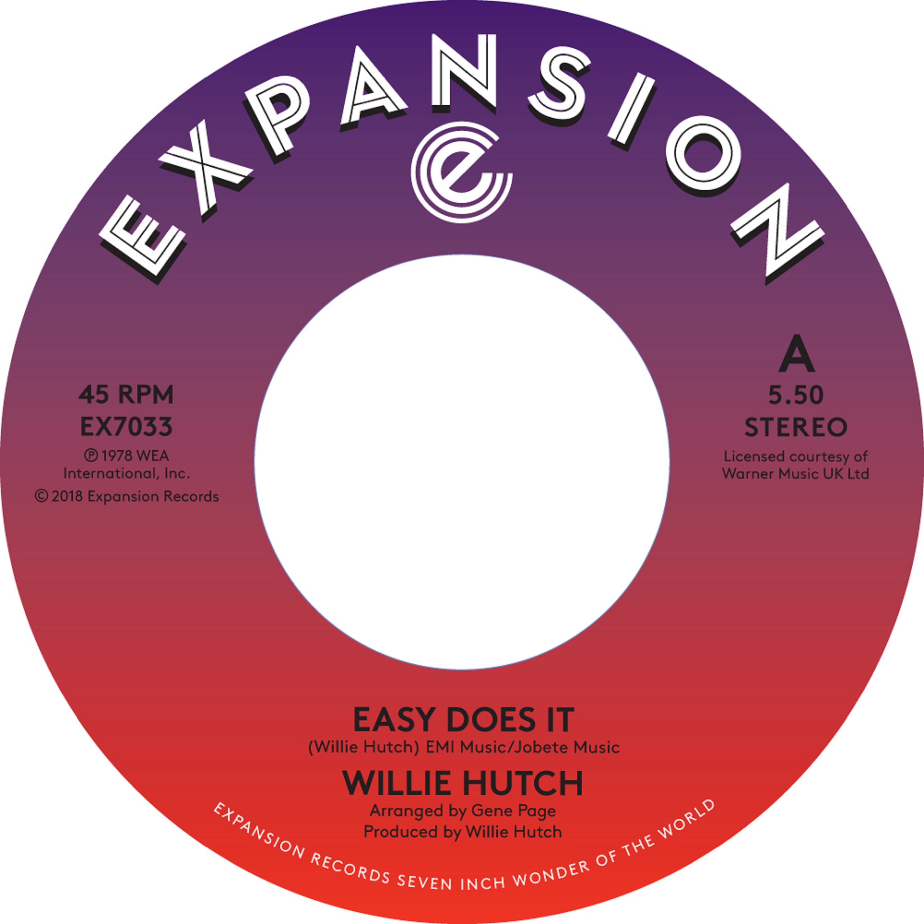 Willie Hutch/EASY DOES IT & KELLY GRN 7"