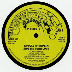 Sylvia Striplin/GIVE ME YOUR LOVE 12"