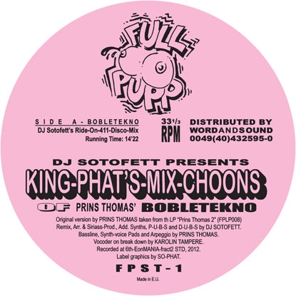 Prins Thomas/BOBLETEKNO PART ONE 12"