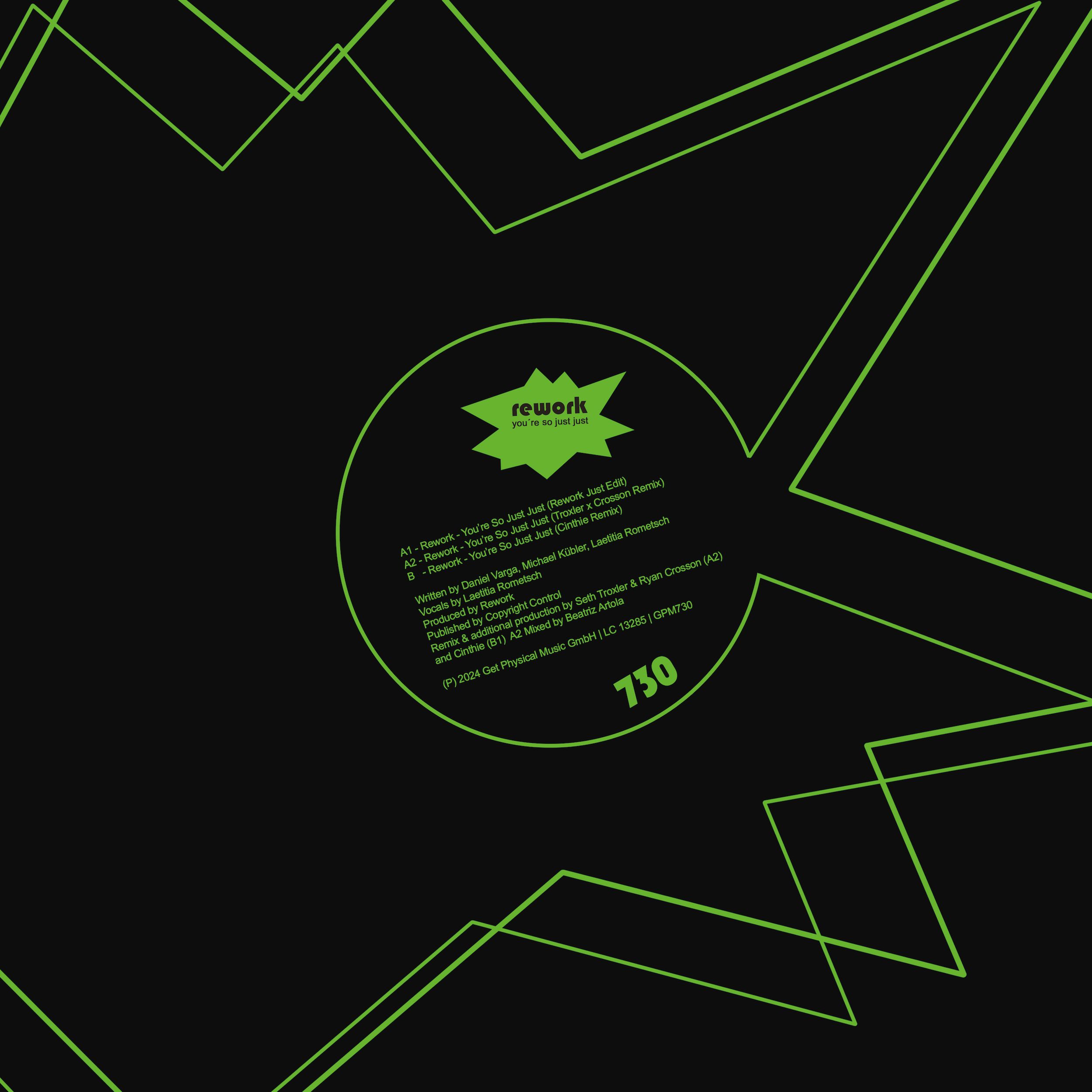 Rework/YOU'RE SO JUST JUST (2024) 12"
