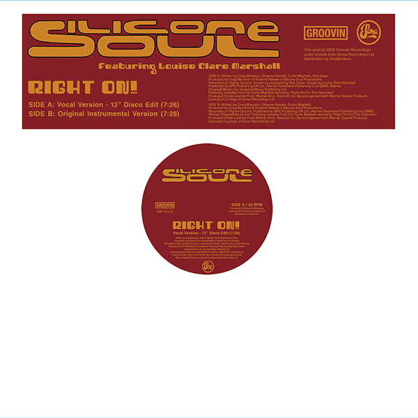Silicone Soul/RIGHT ON! 12"