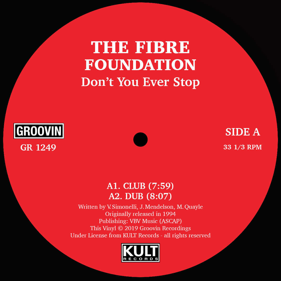 Fibre Foundation/DON'T YOU EVER STOP 12"