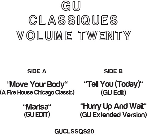 Glenn Underground/CLASSIQUES VOL. 20 12"