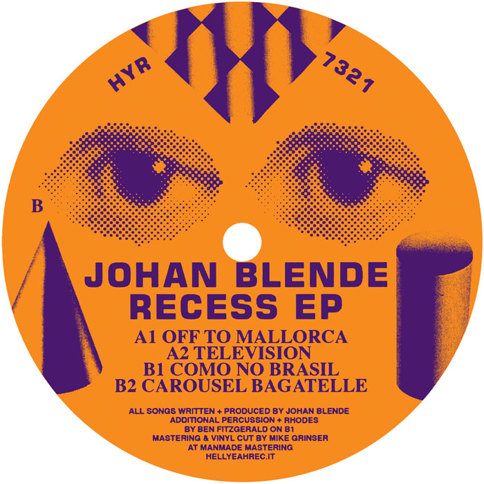 Johan Blende/RECESS EP 12"