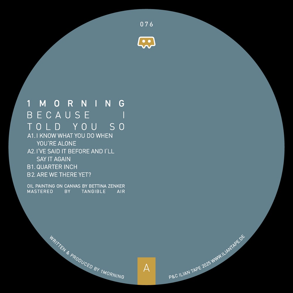 1morning/BECAUSE I TOLD YOU SO 12"
