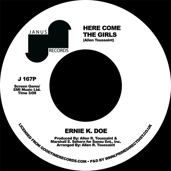 Ernie K. Doe/HERE COME THE GIRLS 7"