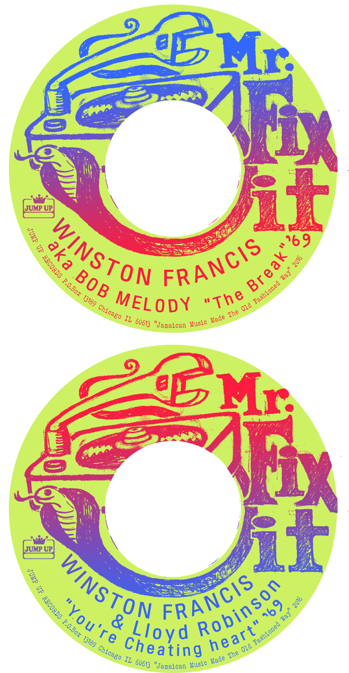 Winston Francis/THE BREAK (1969) 7"