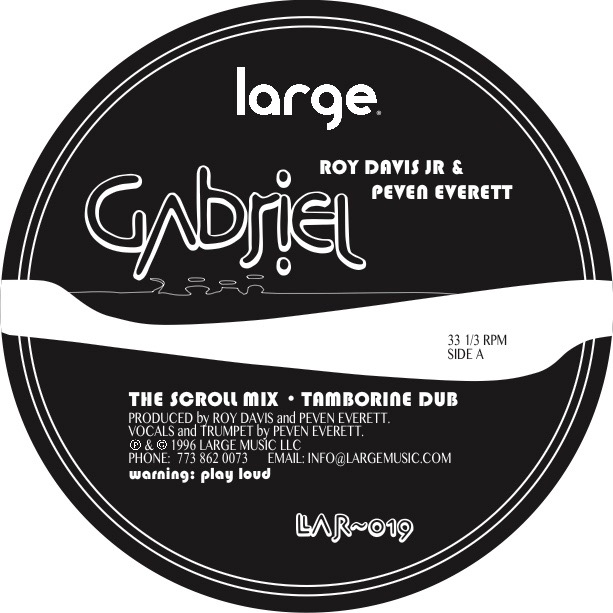 Roy Davis Jr/GABRIEL (WHITE VINYL) 12"