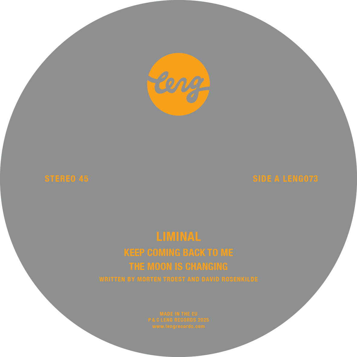 Liminal/KEEP COMING BACK TO ME 12"