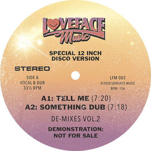 Loveface/DE-MIXES VOL. 2 12"