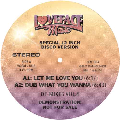 Loveface/DE-MIXES VOL. 4 12"