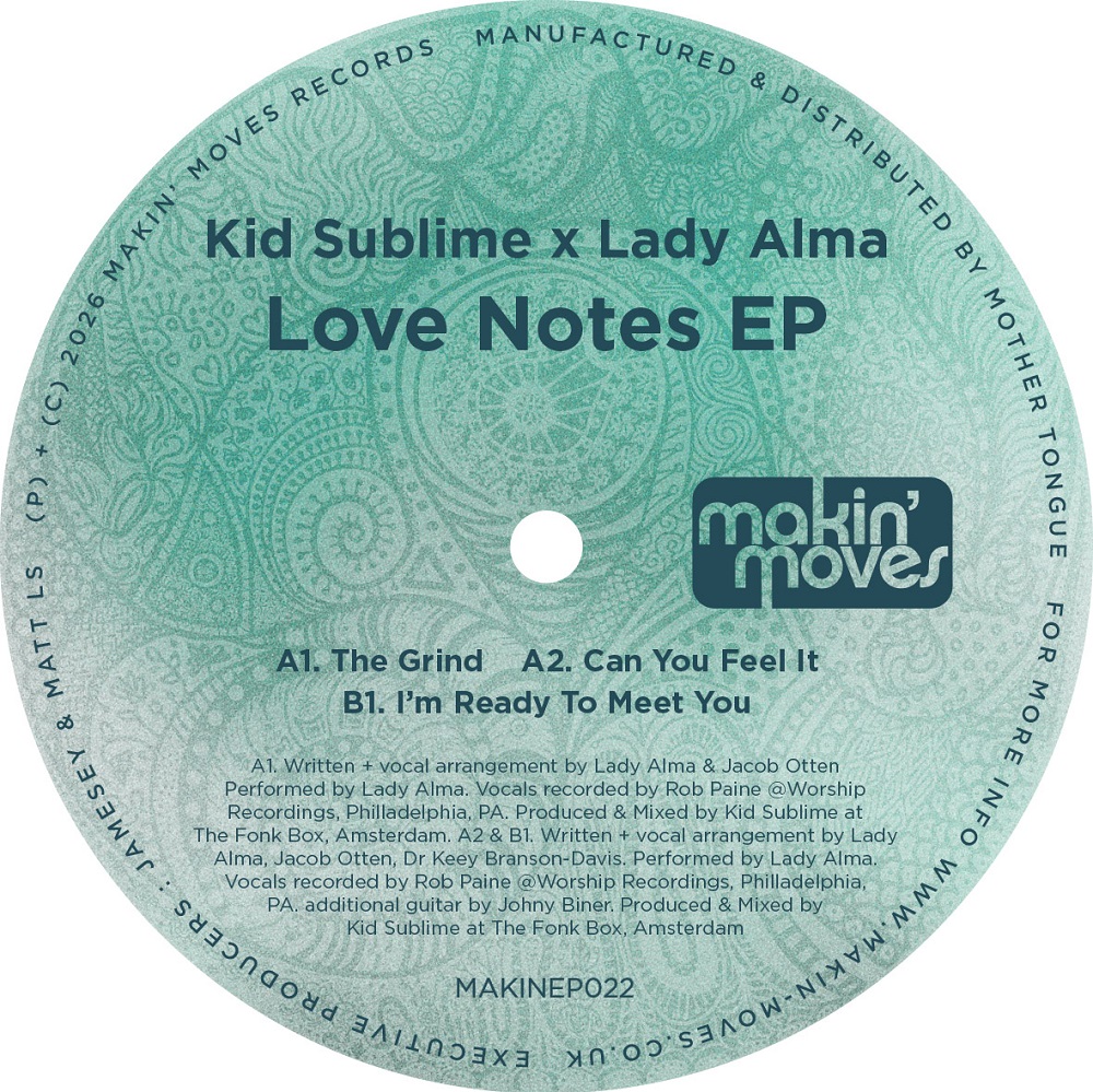 Kid Sublime & Lady Alma/LOVE NOTES 12"