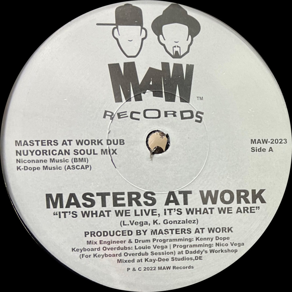 Masters At Work/IT'S WHAT WE LIVE... 12"