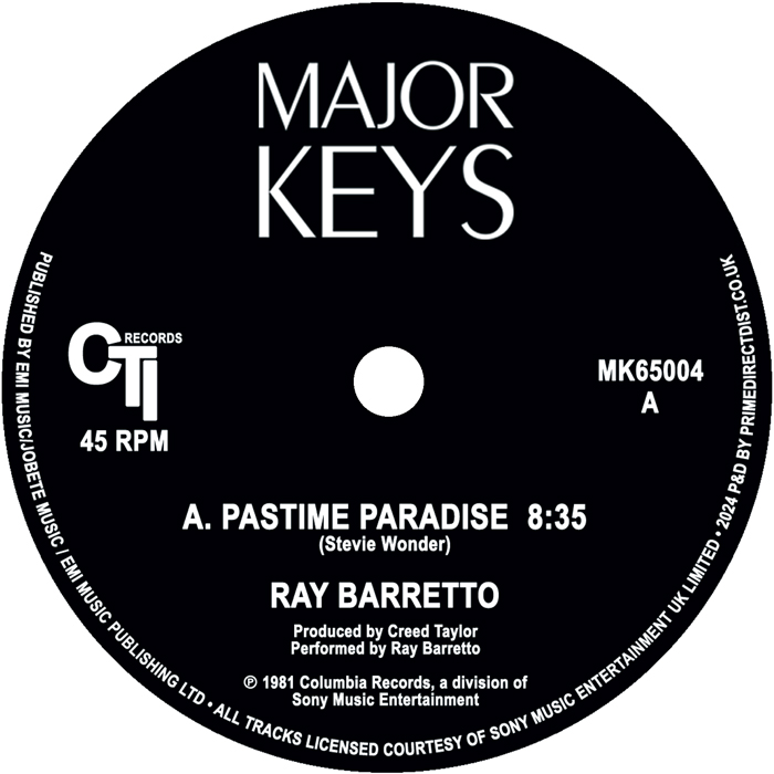 Ray Barretto/PASTIME PARADISE 12"