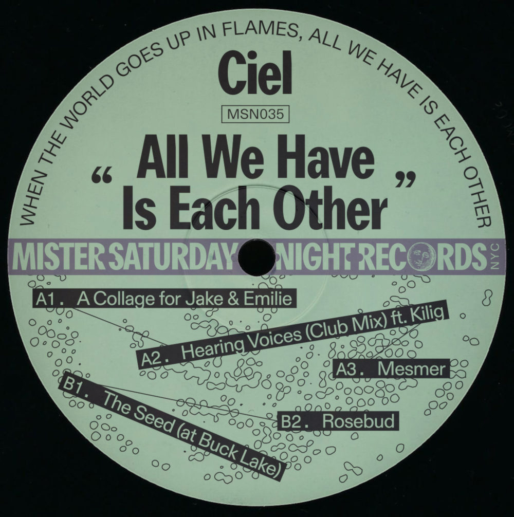 Ciel/ALL WE HAVE IS EACH OTHER EP 12"