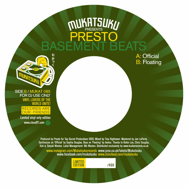 Presto/BASEMENT BEATS 7"