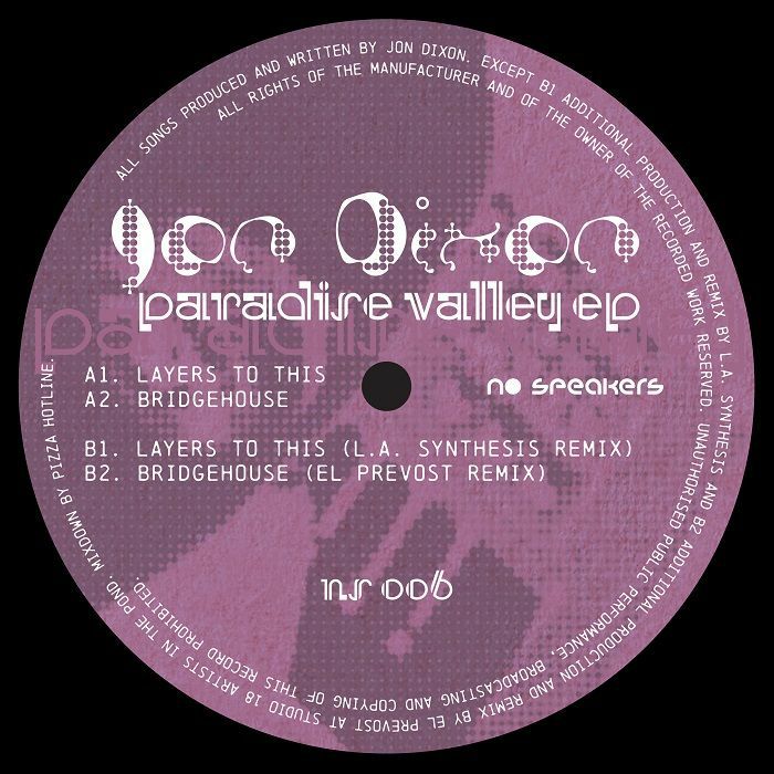 Jon Dixon/PARADISE VALLEY EP 12"
