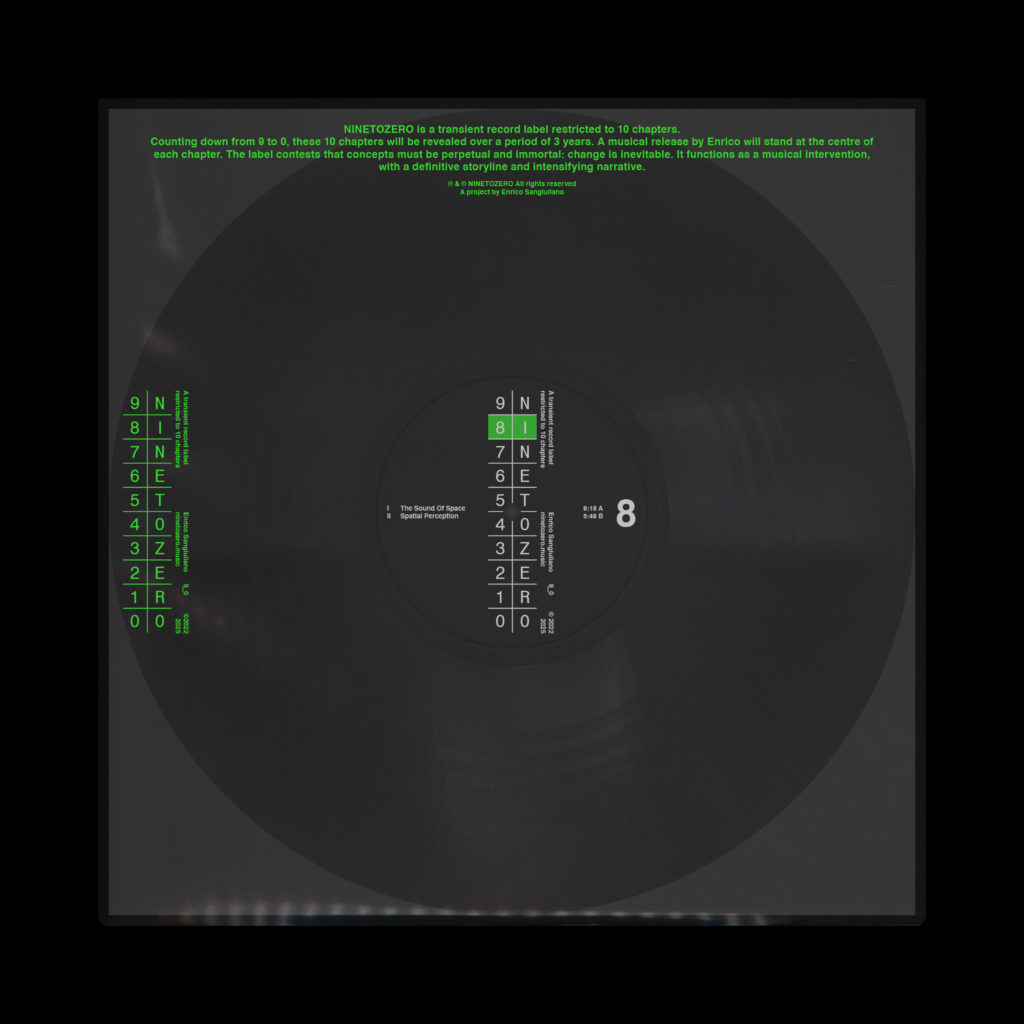 Enrico Sangiuliano/SOUND OF SPACE EP 12"