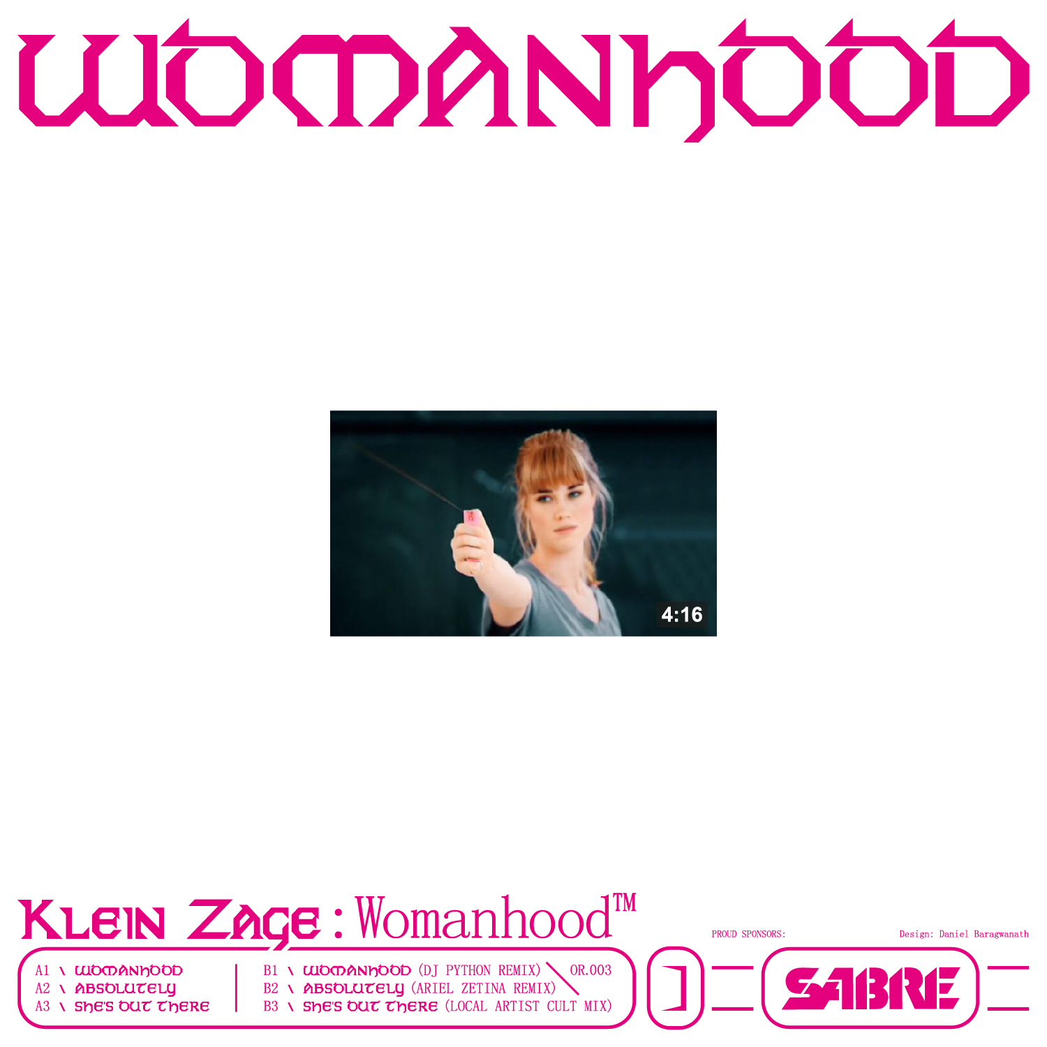 Klein Zage/WOMANHOOD EP 12"