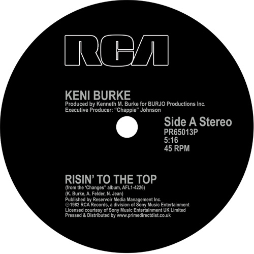 Keni Burke/RISIN' TO THE TOP 12"