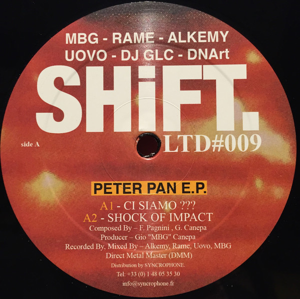 MBG/PETER PAN EP D12" MBG/PETER PAN EP D12"