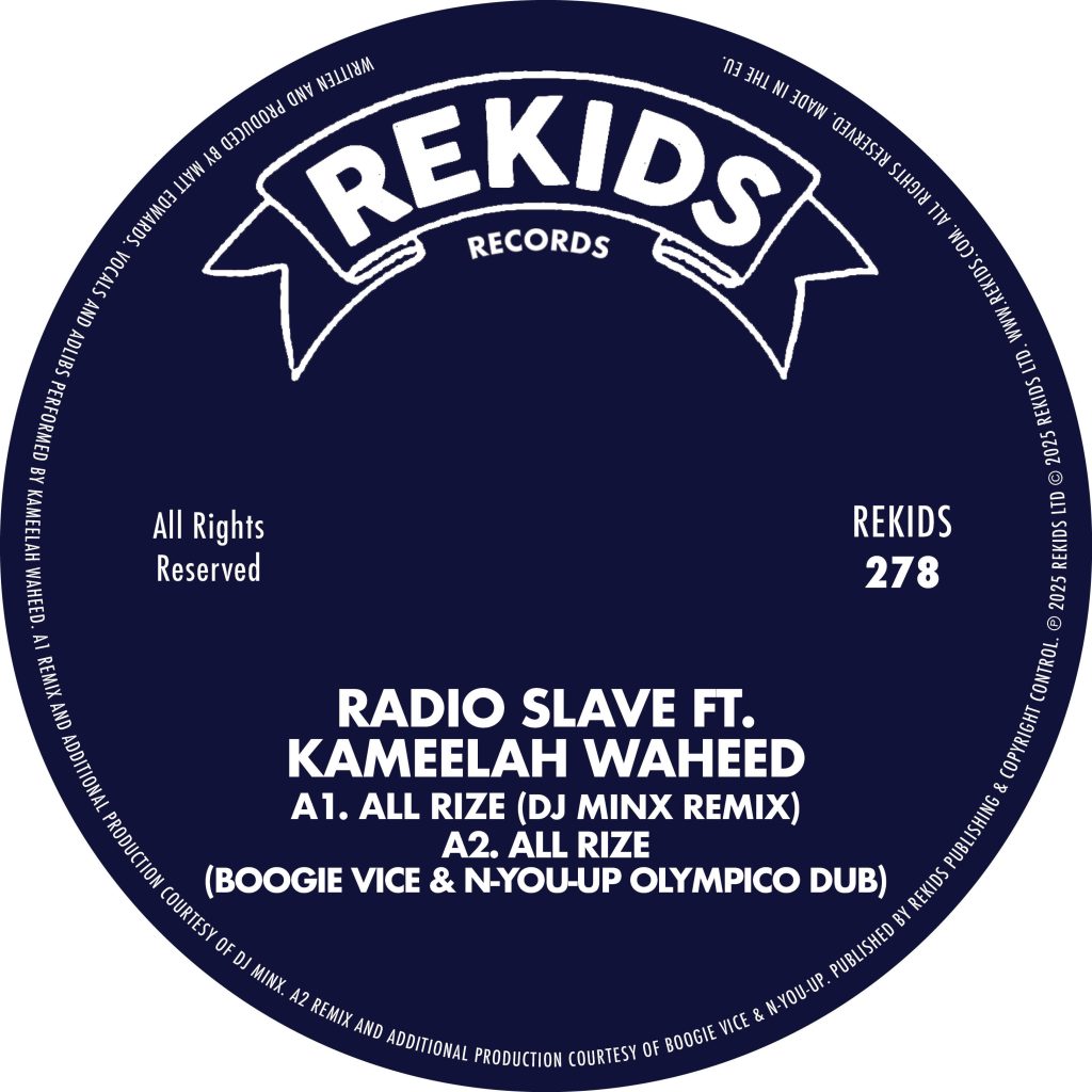 Radio Slave/ALL RIZE (REMIXES PT 2) 12"