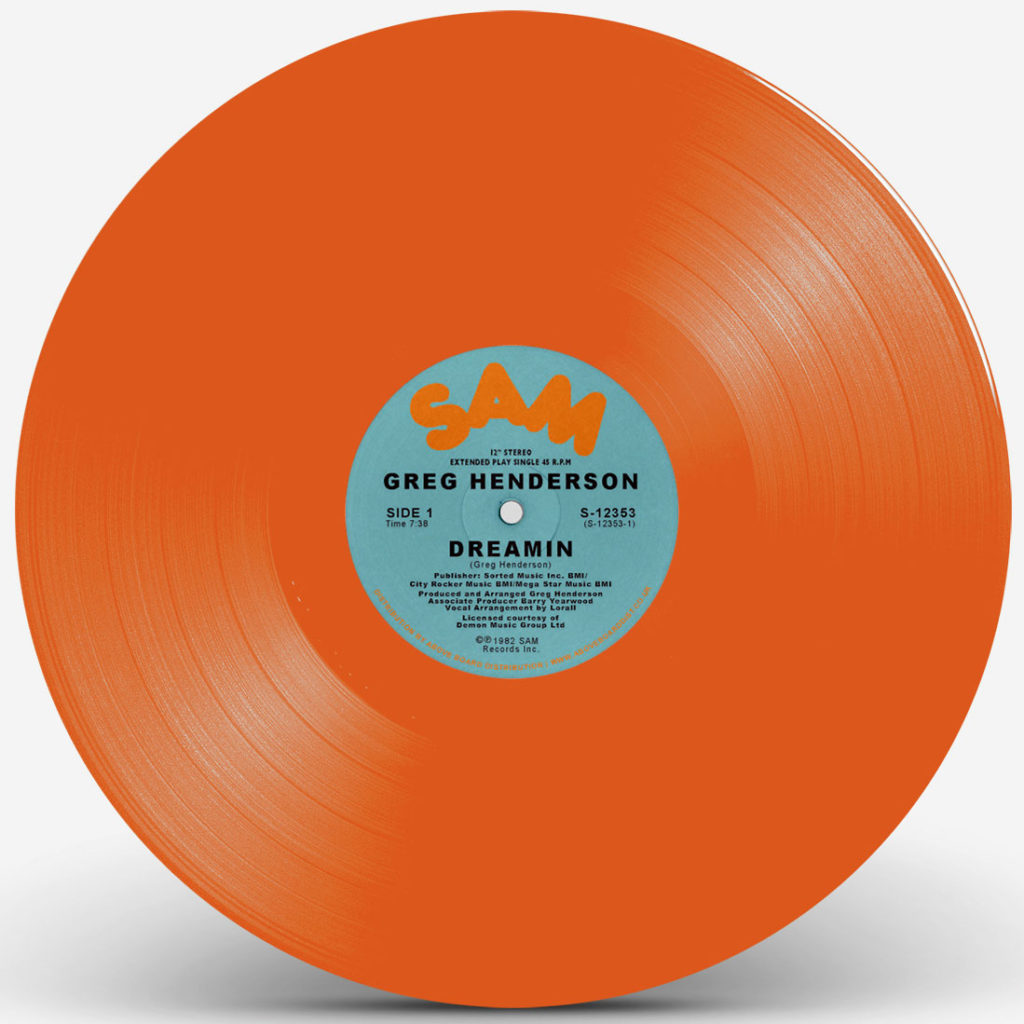 Greg Henderson/DREAMIN (ORANGE) 12"