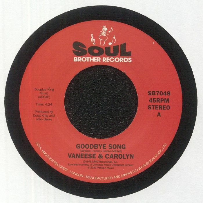 Vaneese & Carolyn/GOODBYE SONG 7" Vaneese & Carolyn/GOODBYE SONG 7"