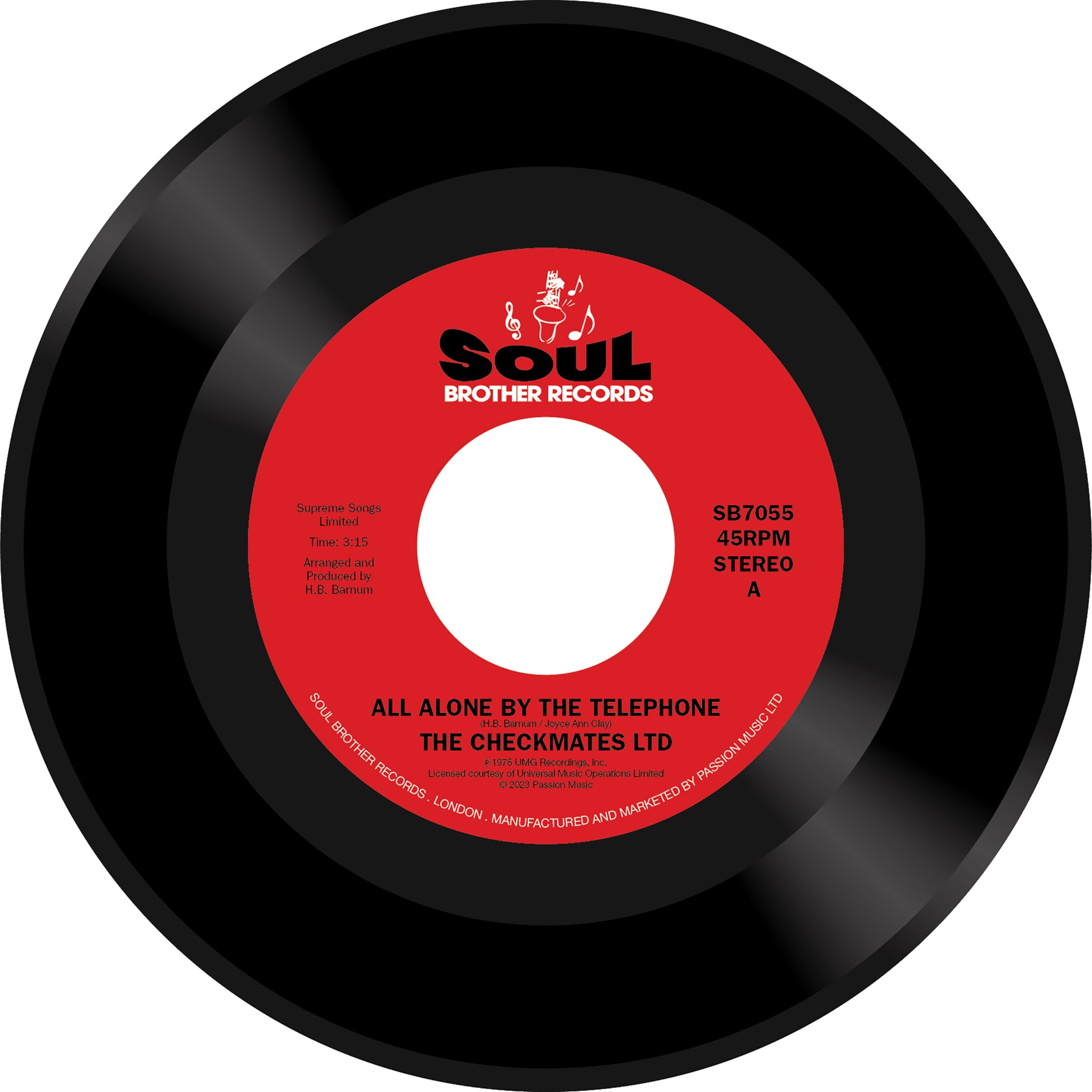 Checkmates/ALL ALONE BY THE TELEPHONE 7"