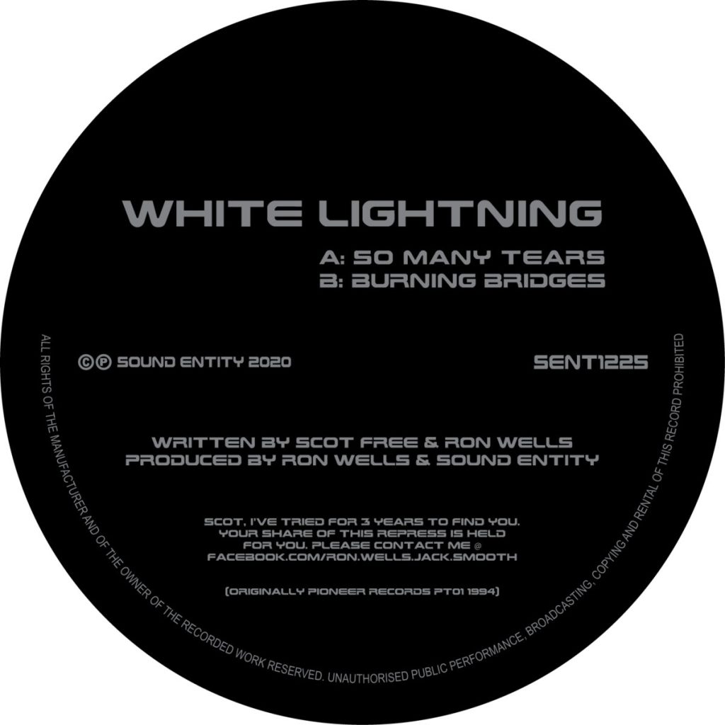 White Lightning/SO MANY TEARS 12"